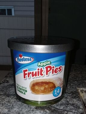 Hostess Apple Fruit Pies Scented Candle - Green